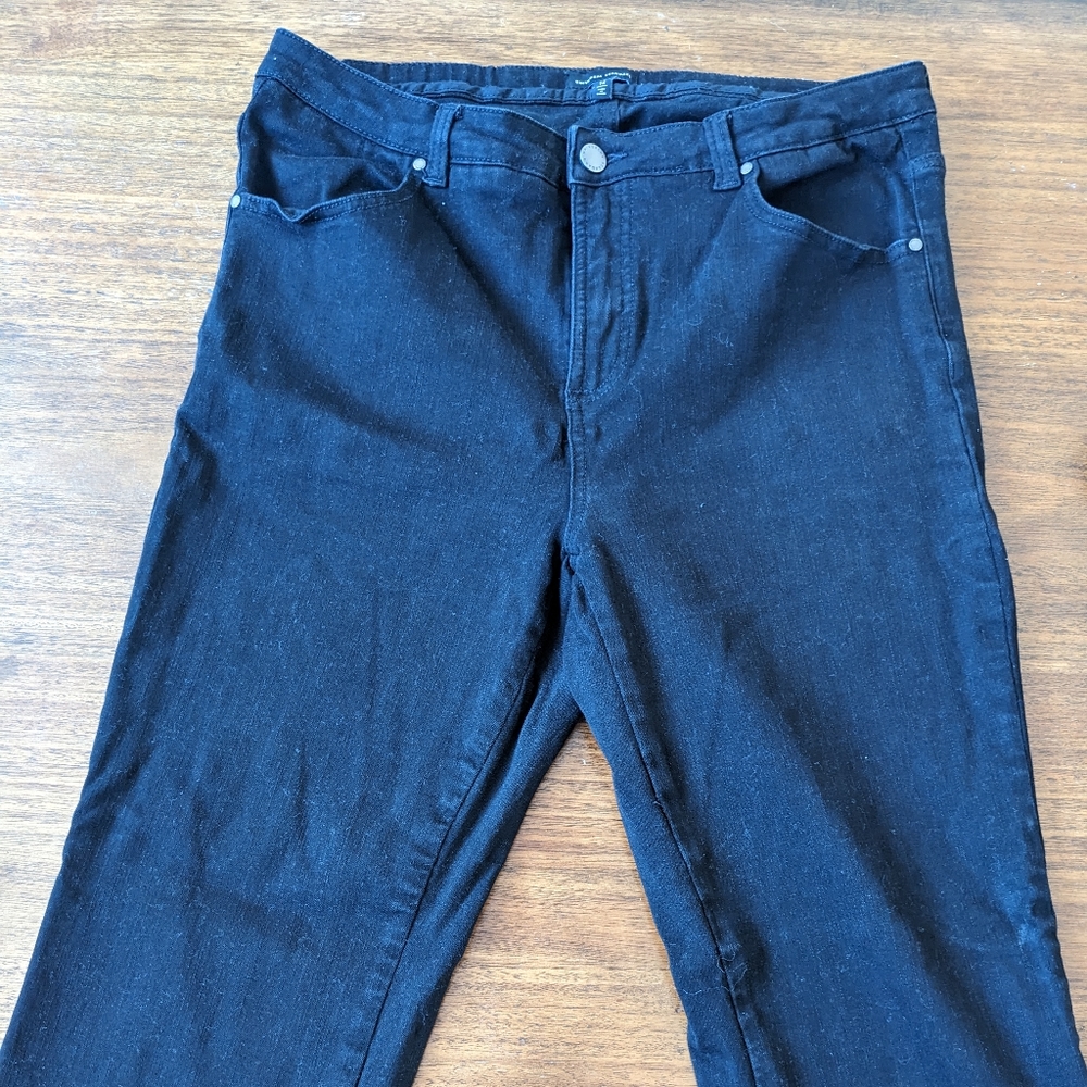 Universal Standard black bootcut jeans